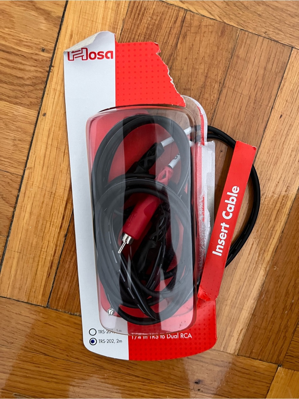 1/4" TRS to Dual RCA Cable - Black/Red